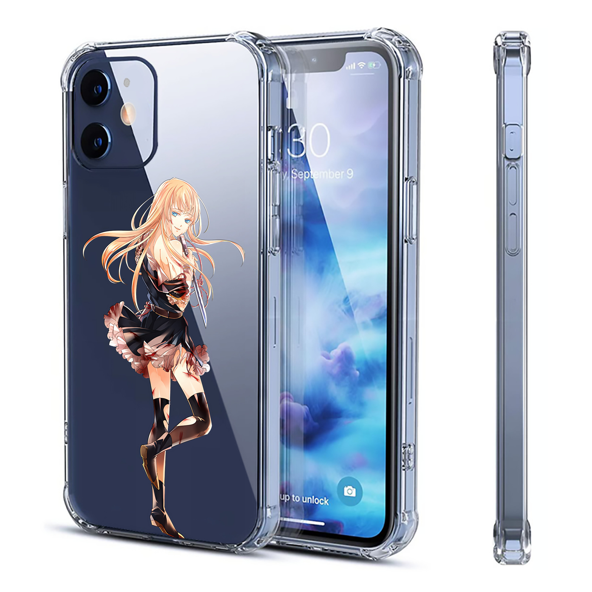 （画像用） 刀剣乱舞 Touken Ranbu 【iPhone 12シリーズ対応】透明スマホケース（クリアソフトケース）